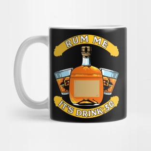 Rum Me It's Drink:30 Vintage Rum Drinking Expert Tee Mug